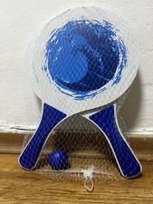 2023 beach paddle ball set blue and white