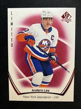 21-22 UD SP Authentic Hockey Red Limited 79 Anders Lee