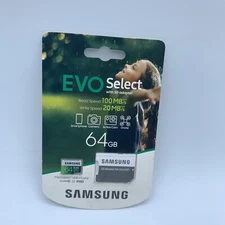 AUTHENTIC SAMSUNG EVO 64GB MICROSD MEMORY CARD MICRO-SDXC HIGH SPEED CLASS 10