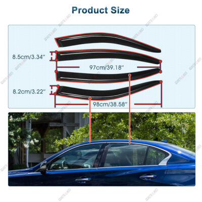 Aazon.co: Preiu VIP JD Clip-on Type Soke Tinted Window Visor with