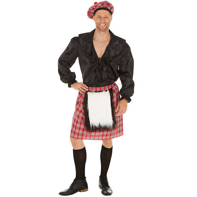 Herrenkostüm Schotte Karneval Fasching Halloween Männer Mann Schottland Kilt