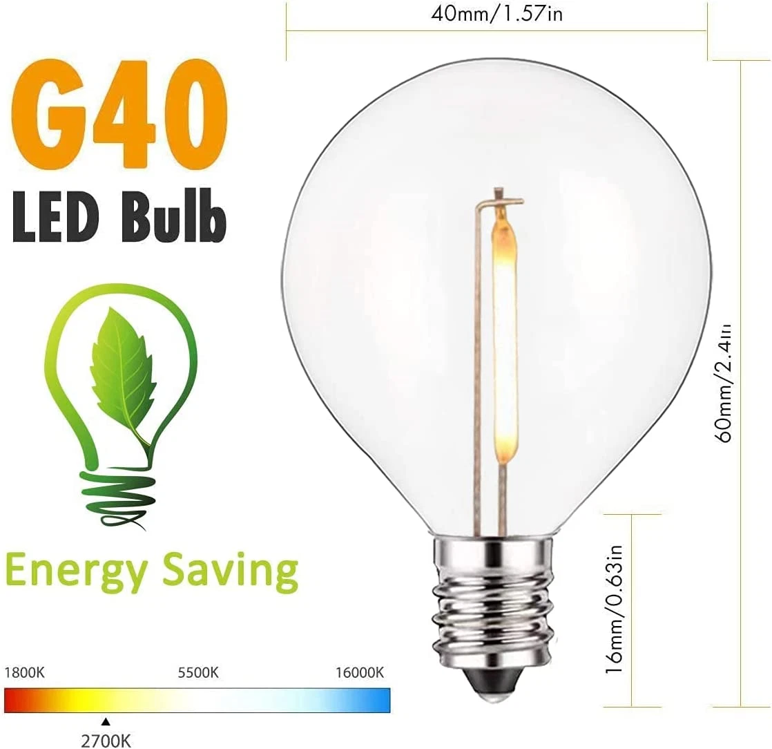 G40 Light Bulb Base Shelly Lighting