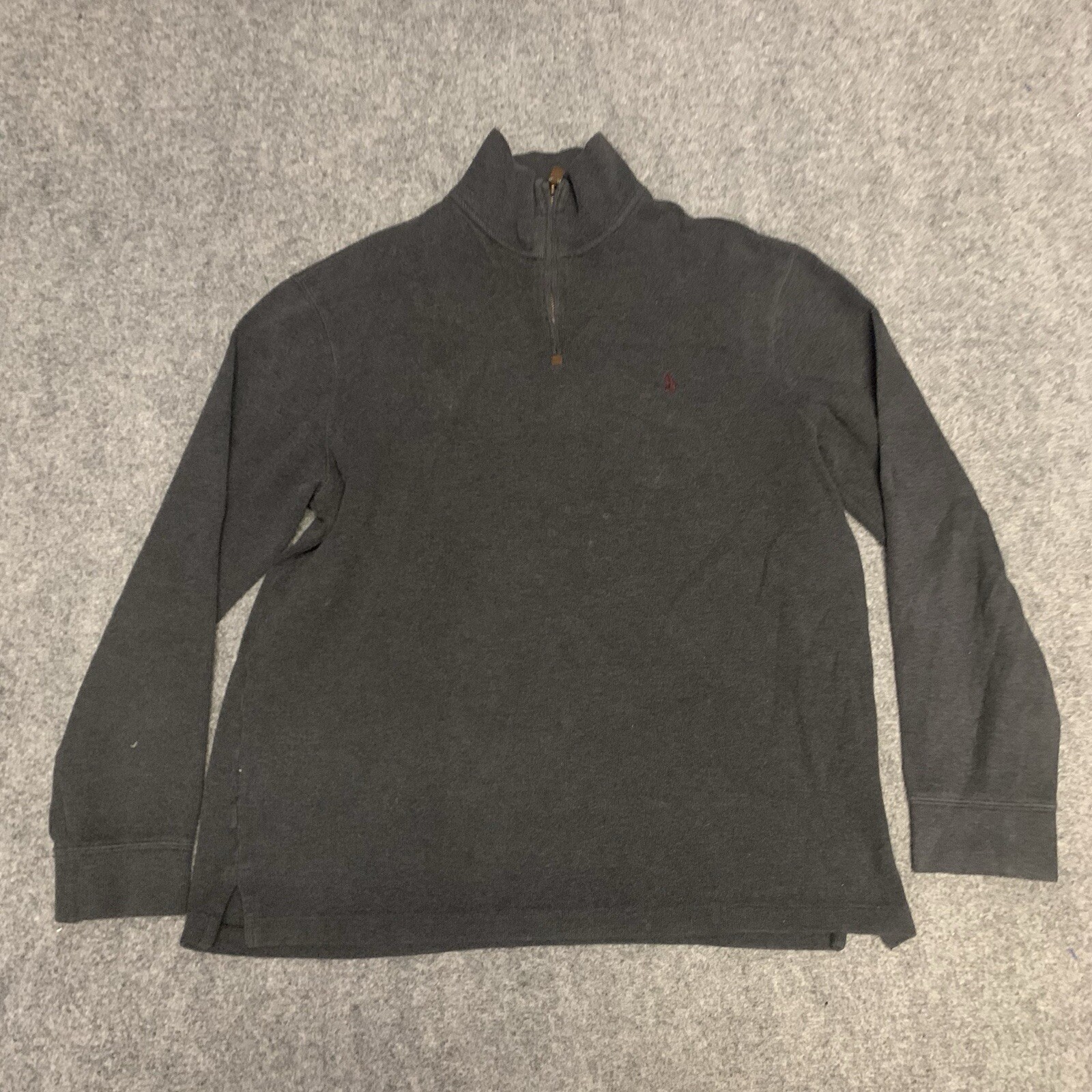 Polo Ralph Lauren Felpa Maglione Uomo Taglia Large 1 4 Zip Pullover Golf Pony