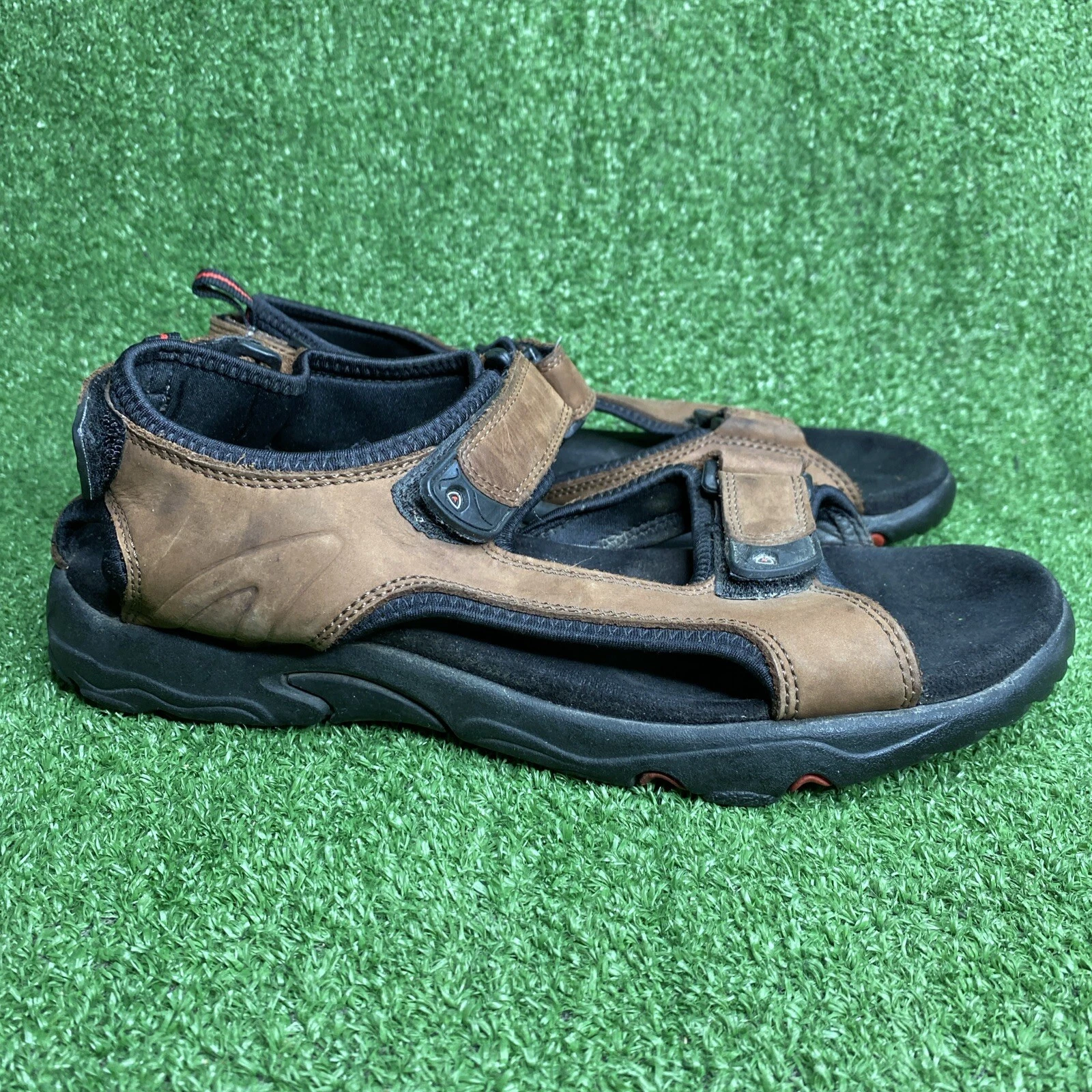 Sandali sportivi Ecco Receptor uomo taglia EU 43 US 9 9 5 pelle marrone comodi