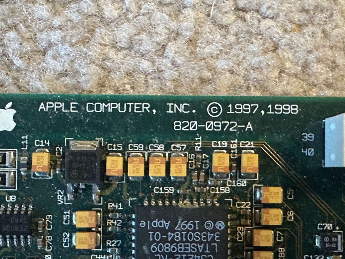 Apple 820-0972-a G3 Mac PowerPC Sound Card - C01 for sale online