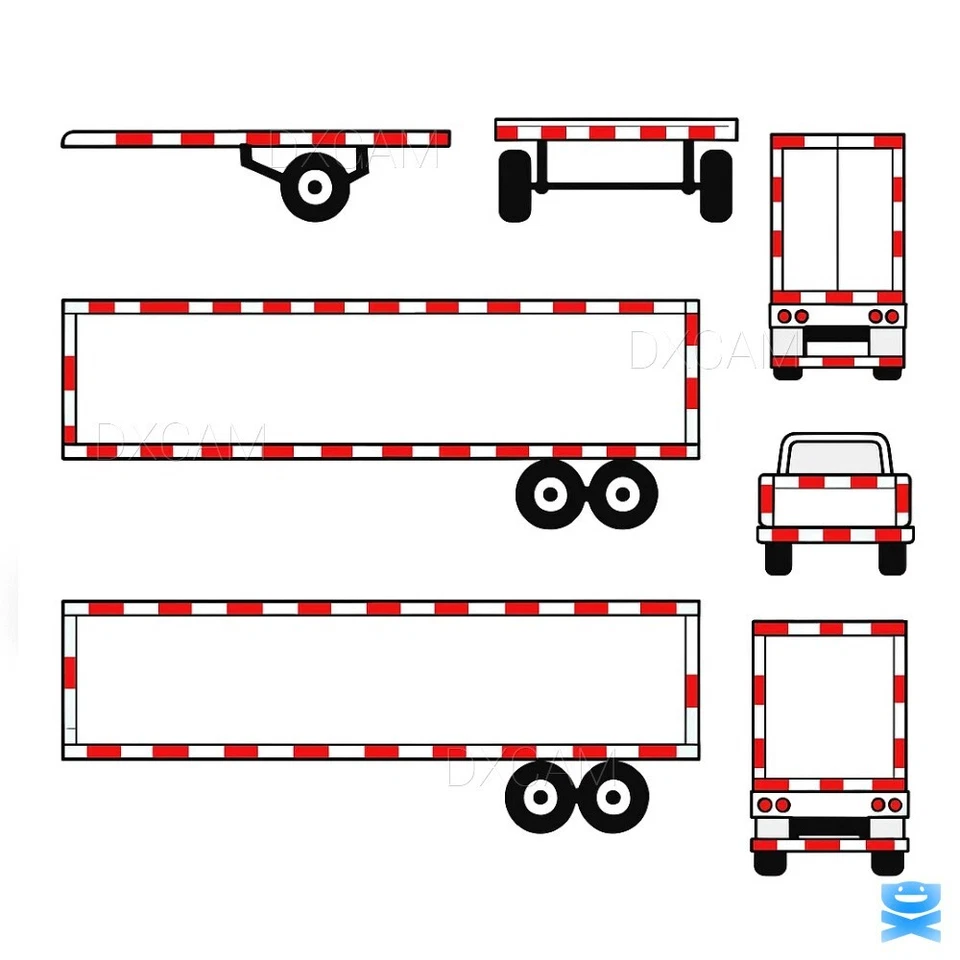 2"x150'  DOT-C2 Premium Reflective Red and White Conspicuity Tape Trailer 1 Roll - Image 3 of 4