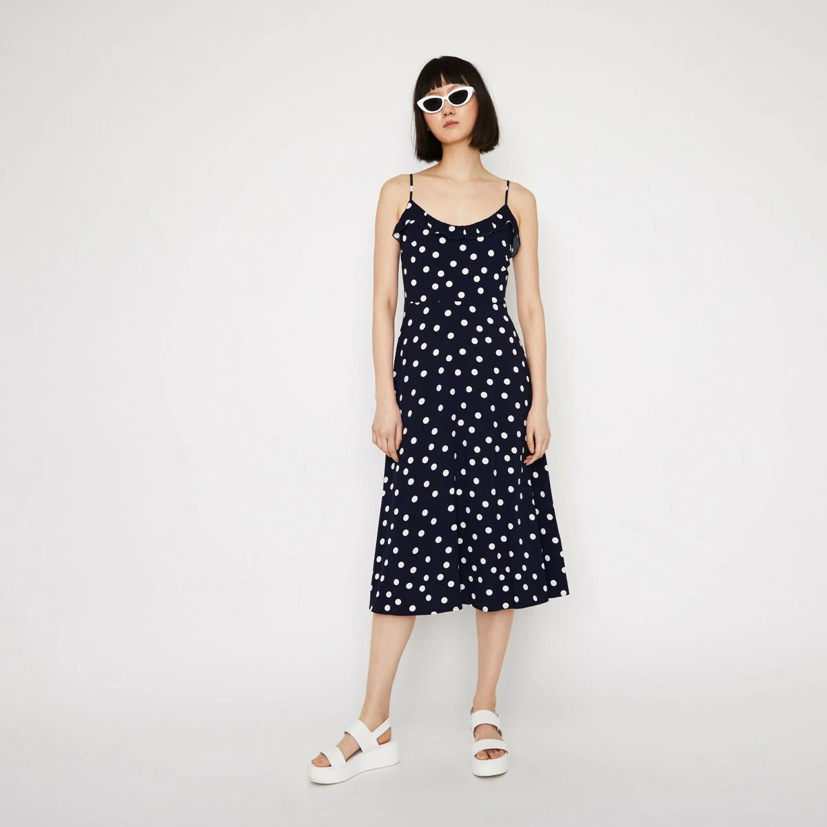 Cami polka dot clearance dress
