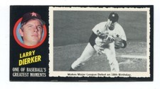 1971 Topps Greatest Moments Larry Dierker Houston Astros #32 EX