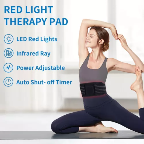 Near Infrared Red Light Therapy 660nm 850nm Waist Wrap Pad Blk Belt Pain Relief - Picture 9 of 13