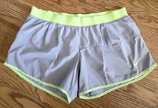 Nike Dri-fit Running Athletic Training Gym Shorts Women's Size L Gray