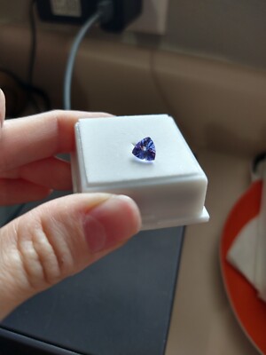 1.0ct Average 7x7mm Trillion Cut Tanzanite