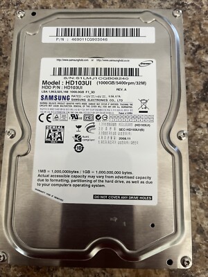 Samsung EcoGreen 1TB,Internal,5400RPM,3.5'' (HD103UI) HDD