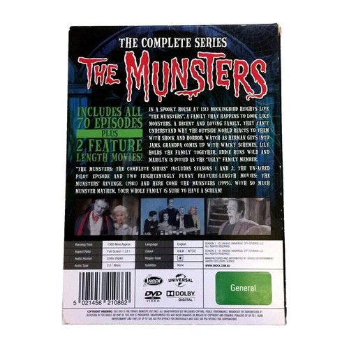 THE MUNSTERS The Complete Series DVD Box Set Spooky Family Region 4 Pal DVDS - Picture 3 of 4