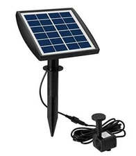 Lewisia 2W Solar Bird Bath Pump for Pool Pond Garden Decoration Solar Powered