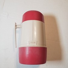 Thermos Vacuum Jar Model #6202 Red 1 Pint Wide Mouth Vintage Made in USA