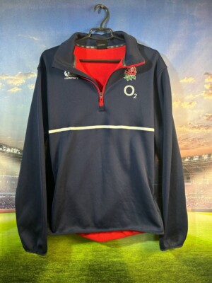 England Team Training Rugby Jacket 1/4 Zip Canterbury Polyester Men Size L