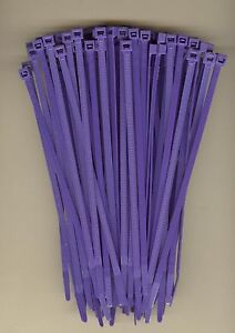 100 7" Inch Long 50# Pound Nylon Cable Ties 10 COLORS Zip Tie Ty Wrap MADE USA
