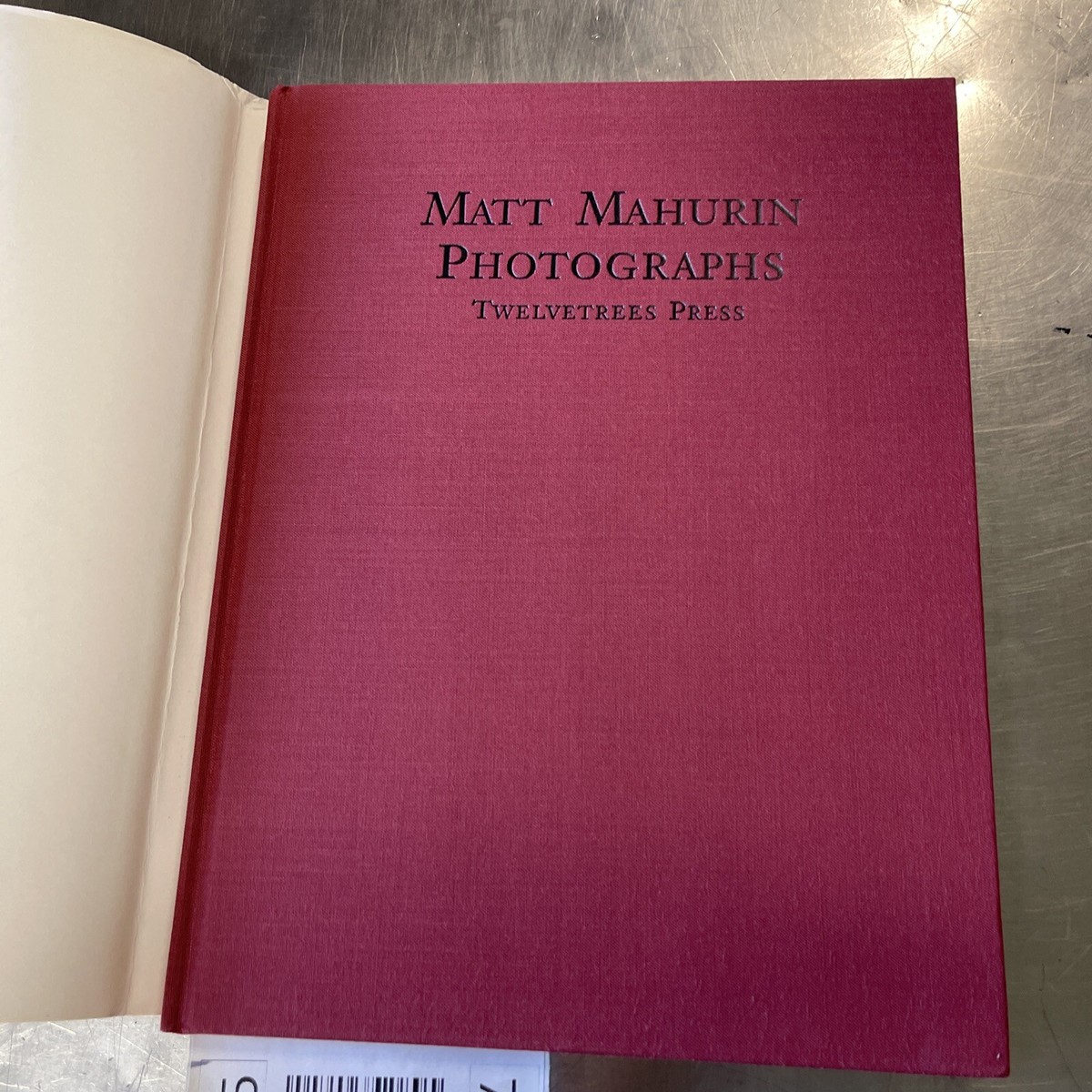 Matt Mahurin: Photographs FIRST EDITION 1989 Twelvetrees Press HC 