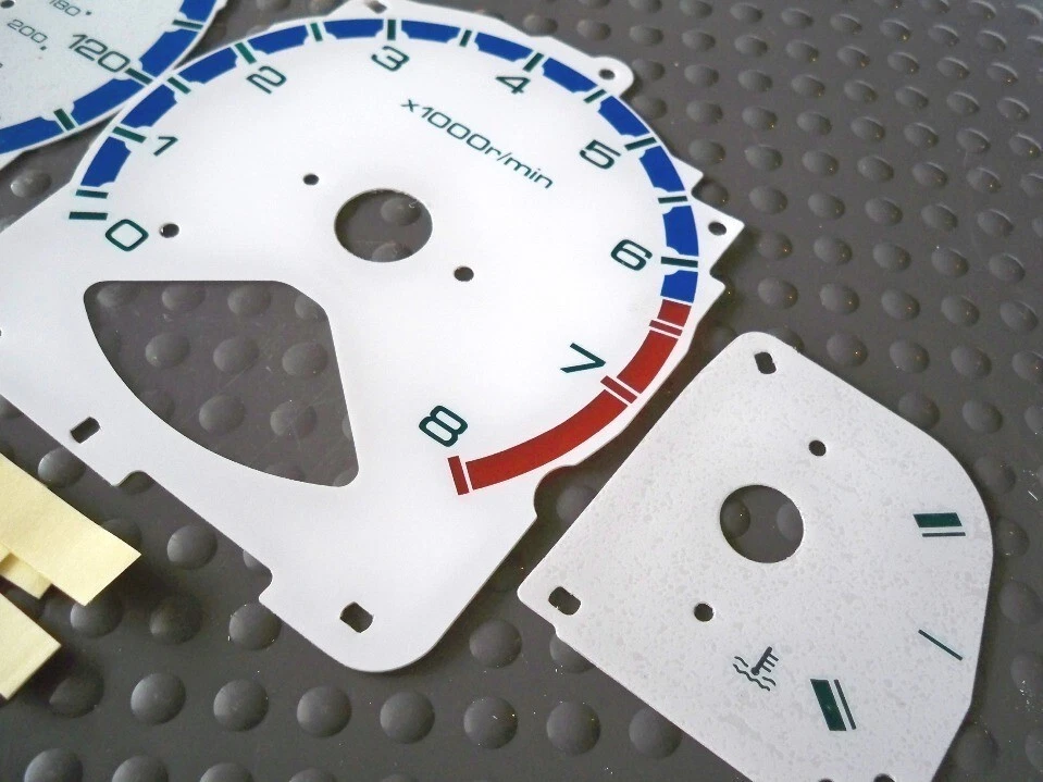 Se adapta a medidores brillantes cara blanca Honda Accord 94-97 transmisión automática y manual Foto 4 de 4