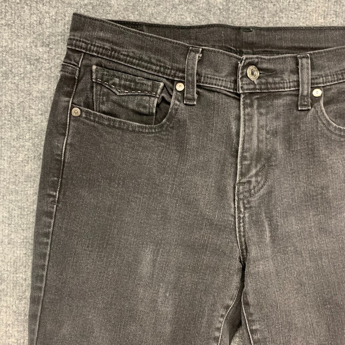 Levis Jeans Womens 6 L Black Straight Mid Rise Denim Stretch Levis Jeans Womens 6 L Black Straight Mid Rise Denim Stretch