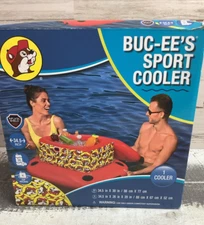 Buc-ees Sport Cooler Floating Pool Cooler 34.5" x 30"