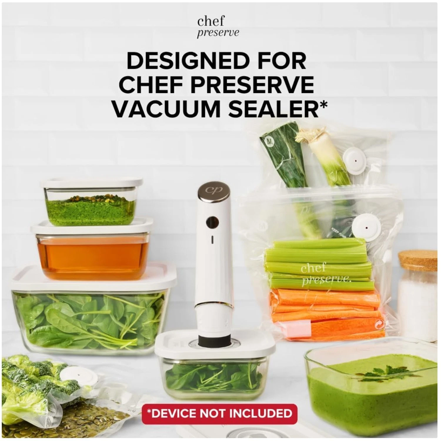 Leak-Proof Glass Vacuum Storage Containers