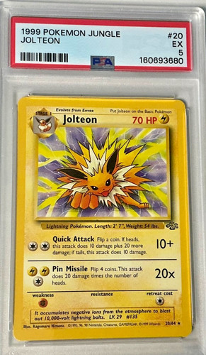 Jolteon (Unlimited) graded PSA 5 for sale on eBay