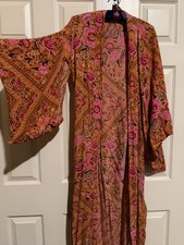 Spell & the Gypsy Collective Designs Babushka Kimono Robe Amber pink floral