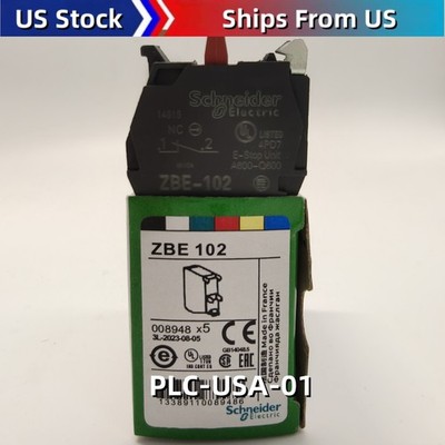 Pack Of 5  NEW Schneider Electric ZBE-102 ZBE102 Contact Block  US Inventory