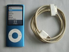 Apple iPod nano 4th generation Blue model A1285 8GB Works GREAT LOADED w/MUSIC 