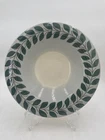 Hand-Painted Vintage Redwing Ardennes Stoneware Charger Chop PlateBowl Green 12"