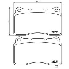 Satz Bremsbeläge Bremsklötze vorne für Subaru Impreza GD GE GR GG WRX | 50287