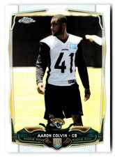 2014 Topps Chrome Refractor Aaron Colvin #201 RC Jaguars