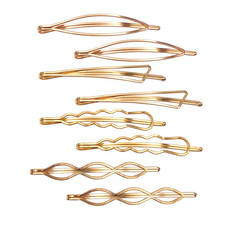 Hair Pins Set Geometric Hair Clips Metal Hairpin Minimalist Hair Styling Jewelry