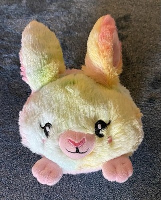 Squishables Snugglemi Plush Snackers Fluffy Bunny Pastel Tie Dye Rabbit Unique