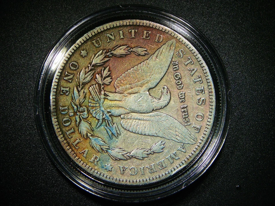 1883-S MORGAN SILVER DOLLAR BEAUTIFUL TONED EF DETAIL COLLECTOR GRADE COIN M-917 - Image 4 of 4