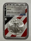 2018 American Eagle S$1  Certified NGC MS 69 Rare Flag Holder
