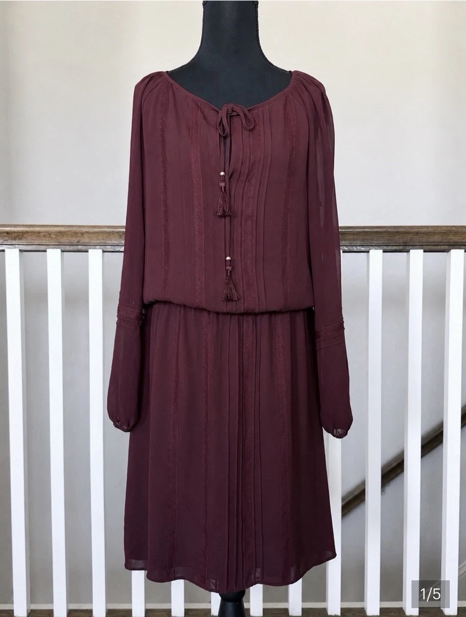 white house black market burgundy lace dress Red Dresses for Women for sale invisible back zipper and ADbodycon Long Sleeve Black Dresses Size:43.5 (US 12.5)