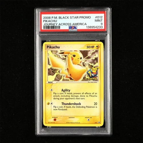 PSA 9 MINT 2006 Pokemon ENG Pikachu 012 Promo