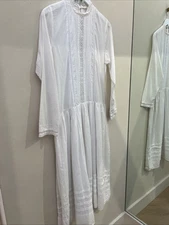 White Matin Dress, Medium