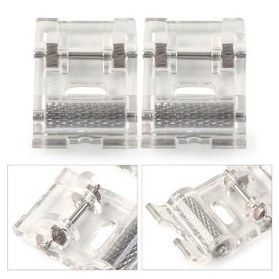 2x Rollennähmaschinen-Nähfuß für Brother Baby Lock Kenmore Singer Snap on