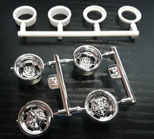 1/25 scale Model car parts AMT chevelle funny car wheels