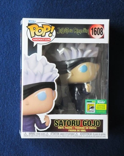 NEW Funko Pop Satoru Gojo #1608 - Official 2024 SDCC Con Mint Box Jujutsu Kaisen