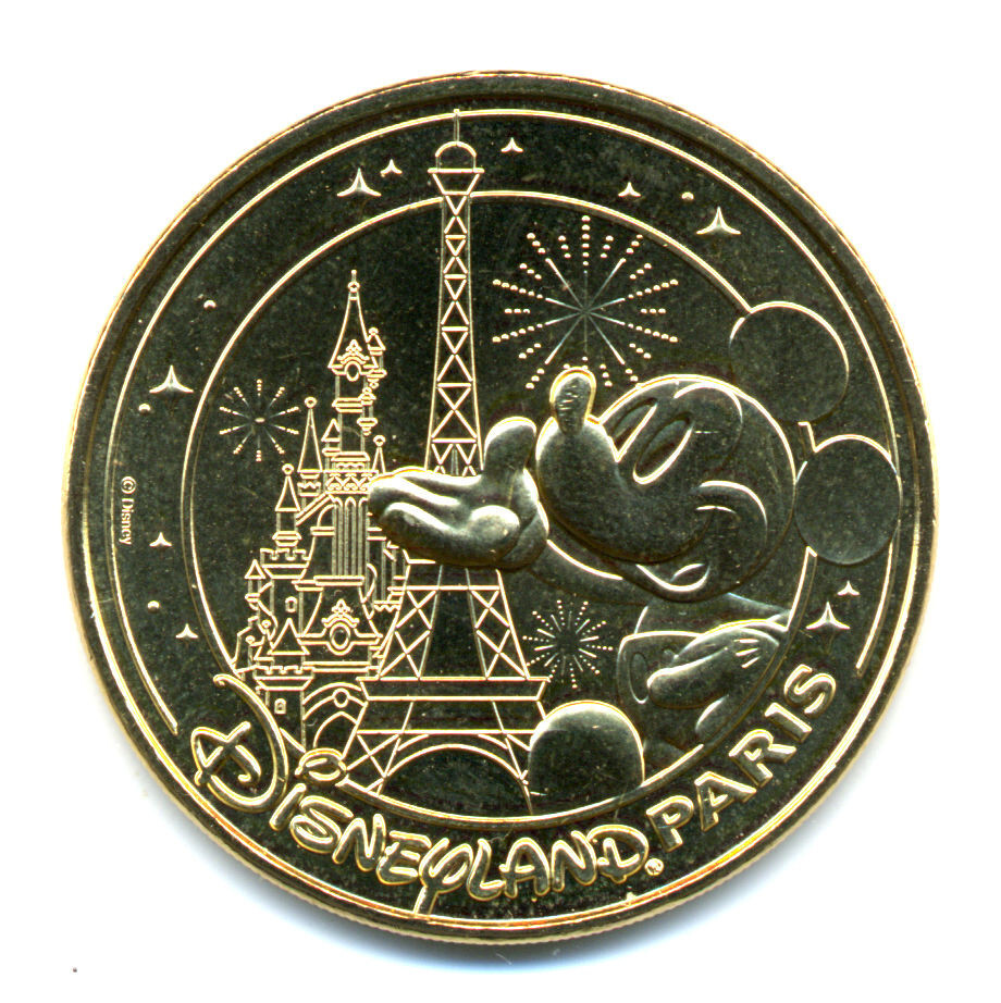 77 DISNEY Mickey, Tour Eiffel et Château, 2026, Monnaie de Paris