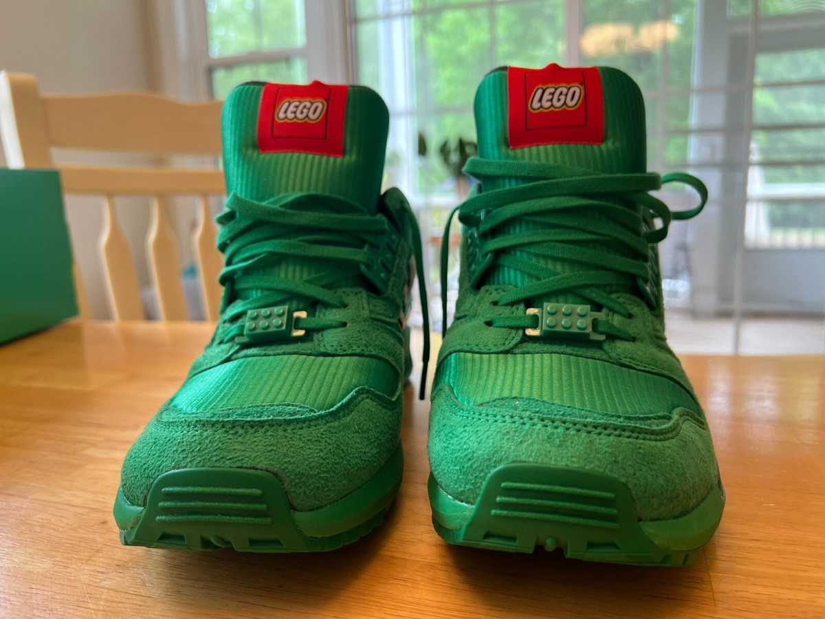 Adidas ZX 8000 LEGO Running Shoes Green Men's size US 10.5