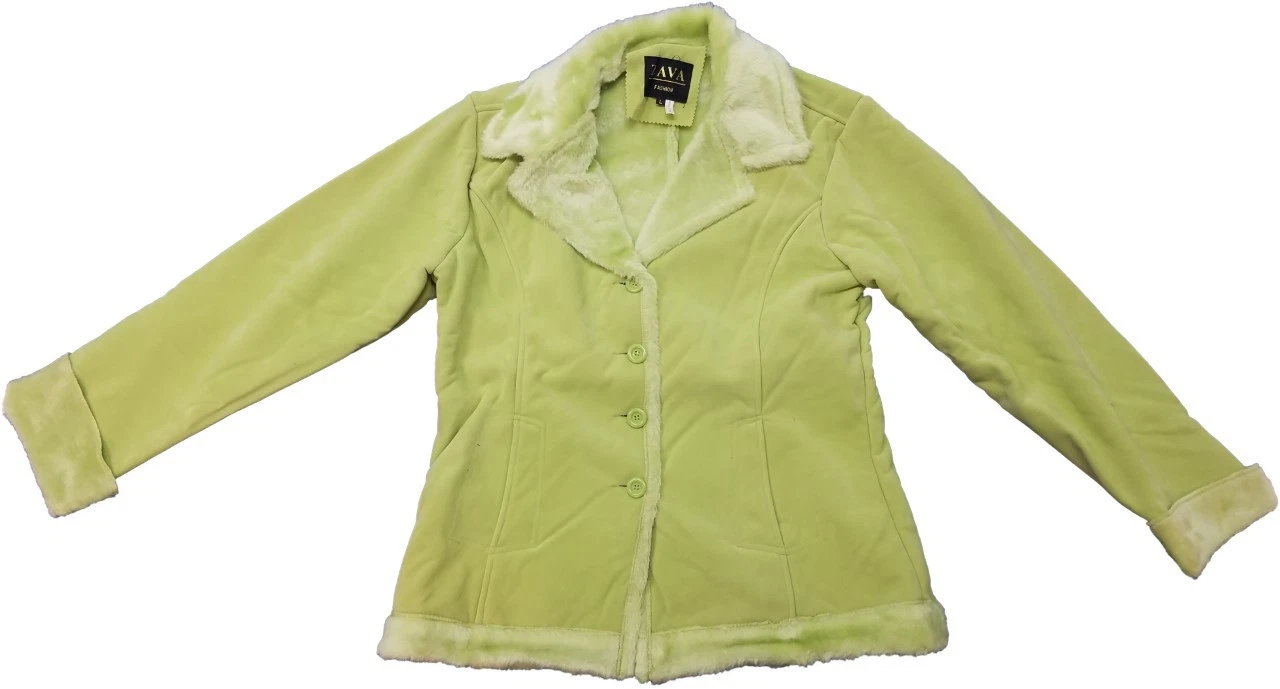 Women's Jacket Arcadia Fine Velvety fabric Color Green