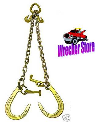 G70 V-Chain 5/16" X 2’ Large J-hooks Flatbed Tow Truck Rollback - Foto 4