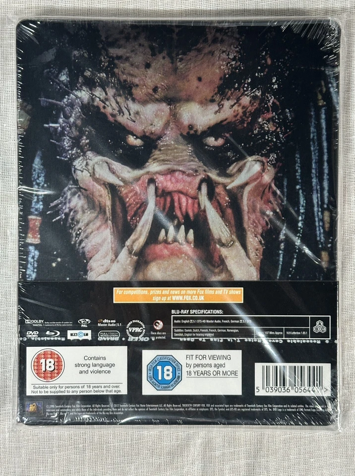 Predator 2 Blu-ray Steelbook UK Release - Brand New Sealed - Image 2 of 3
