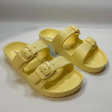Kids' Noa Slip-On Footbed Sandals - Cat & Jack Yellow 2
