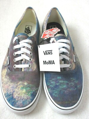 Vans x MoMA Women's Authentic Claude Monet Water Lilies Canvas Shoes Size 6.5